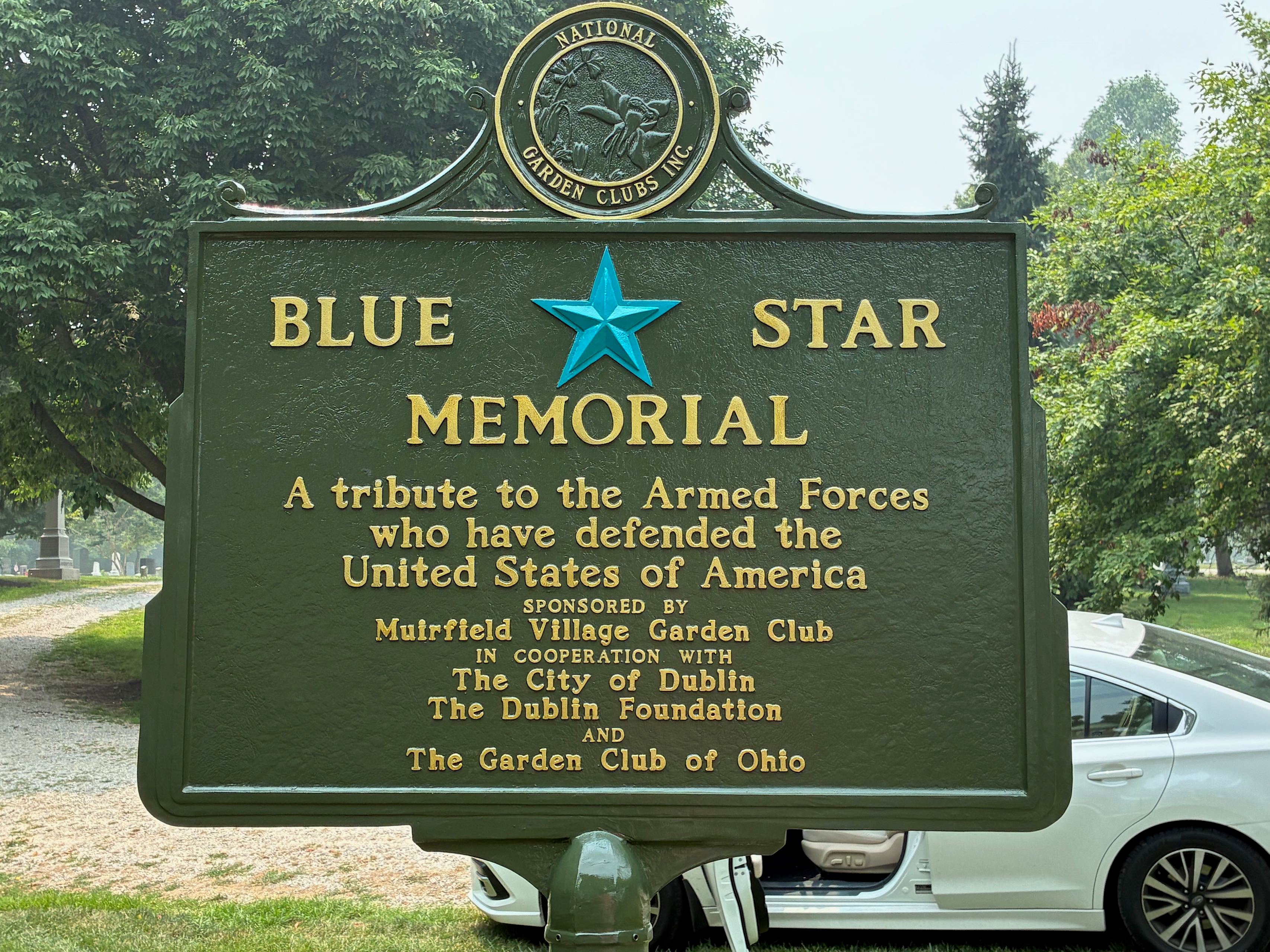 Post-restoration Blue Star Memorial